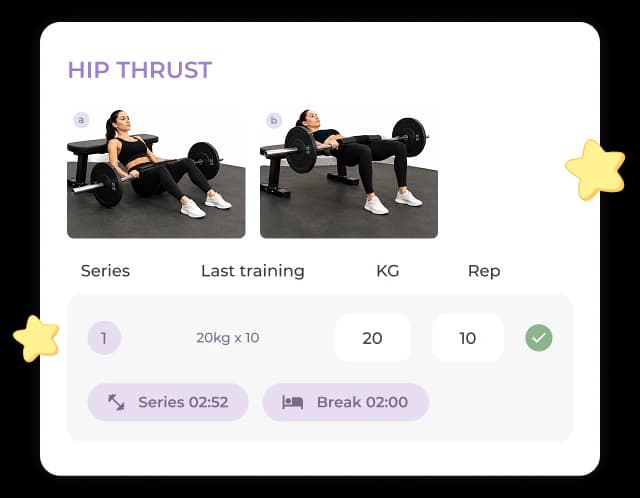 Work out and track your progress