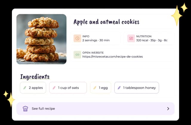 Plan your meals and save your recipes