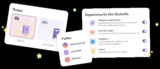 Passen Sie Ihr Tagebuch an