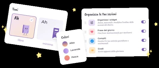 Personalizza il tuo diario